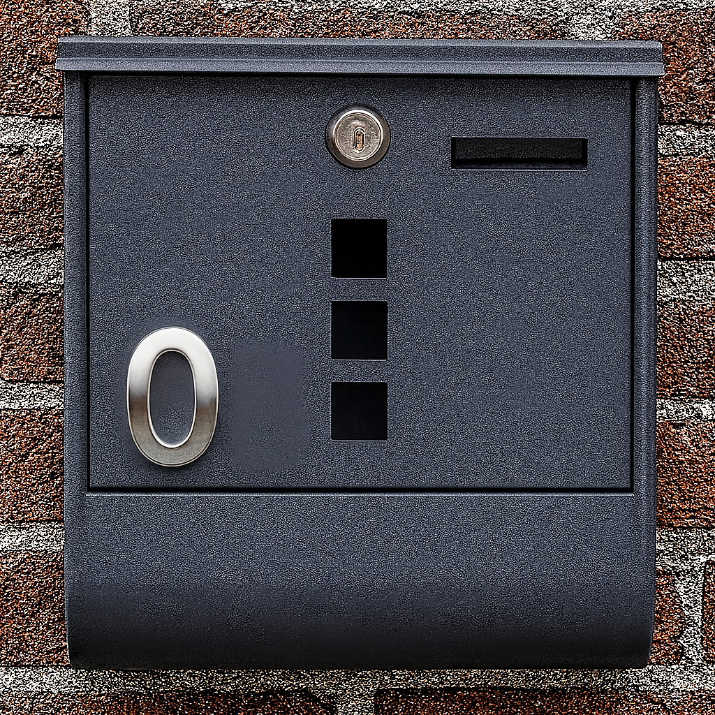 Plaque numéro auto adhésif pour boîte aux lettres – Marquage durable extérieur