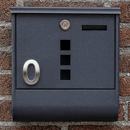 Plaque numéro auto adhésif pour boîte aux lettres – Marquage durable extérieur