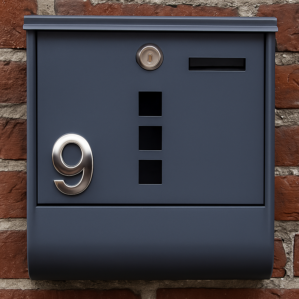 Plaque numéro auto adhésif pour boîte aux lettres – Marquage durable extérieur