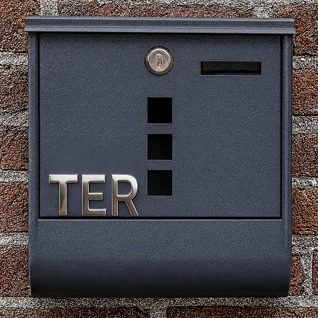 Plaque numéro auto adhésif pour boîte aux lettres – Marquage durable extérieur