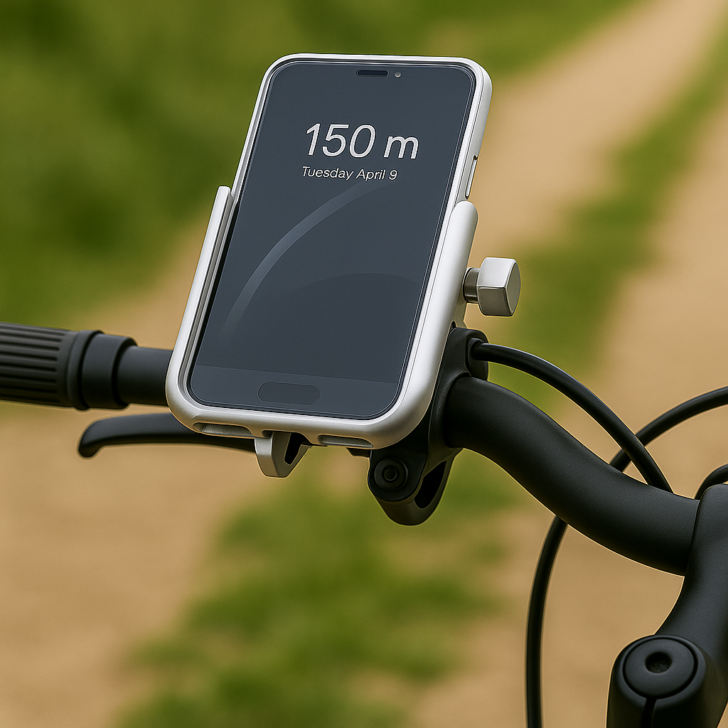 Support téléphone vélo aluminium 360° – Fixation GPS anti-vibrations universelle