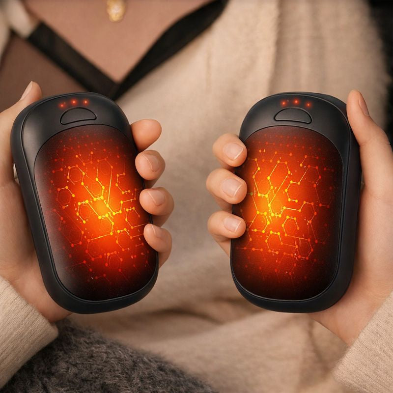 ThermoHand | Chauffe mains rechargeable réutilisable Lot de 2 magnétique portable hiver