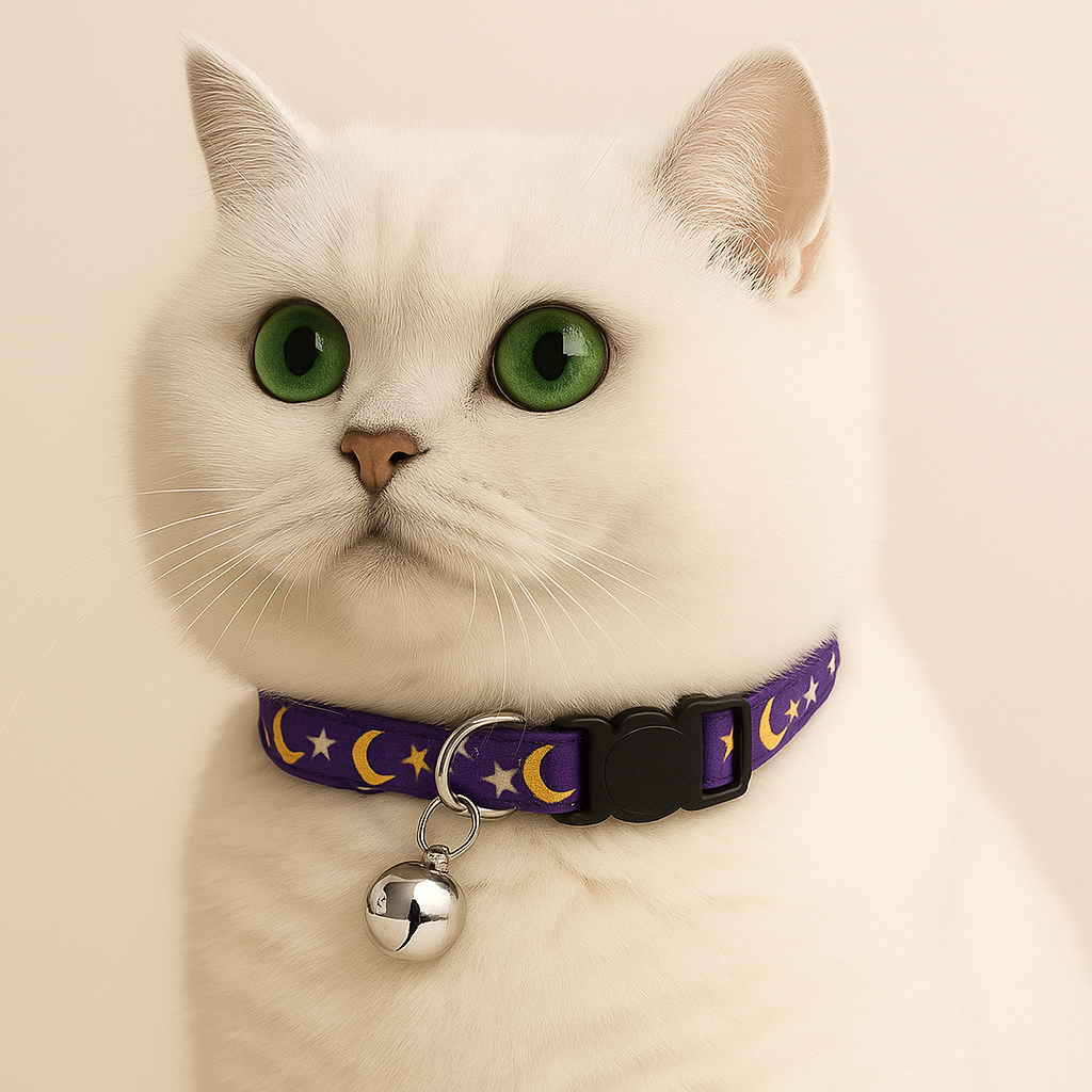 Collier réglable de sécurité pour chat – Avec clochette amovible