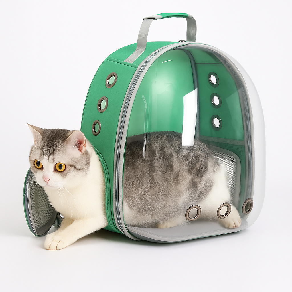Sac à dos respirant pour chat – Fenêtre transparente et confort de transport