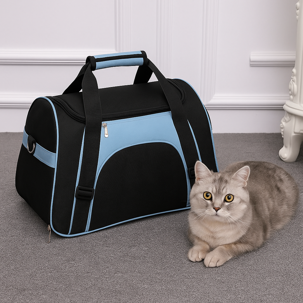 Sac de transport pliable pour chat et petit animal – Portable et facile à ranger