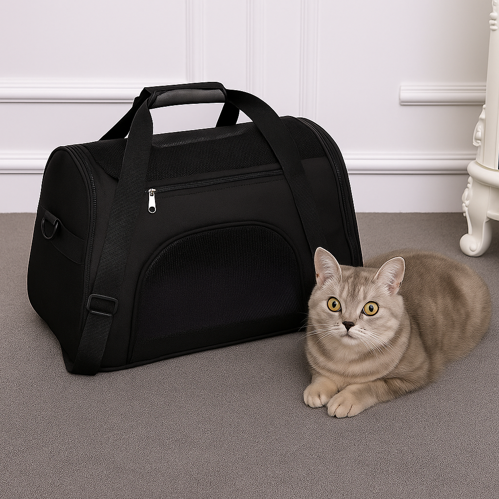 Sac de transport pliable pour chat et petit animal – Portable et facile à ranger