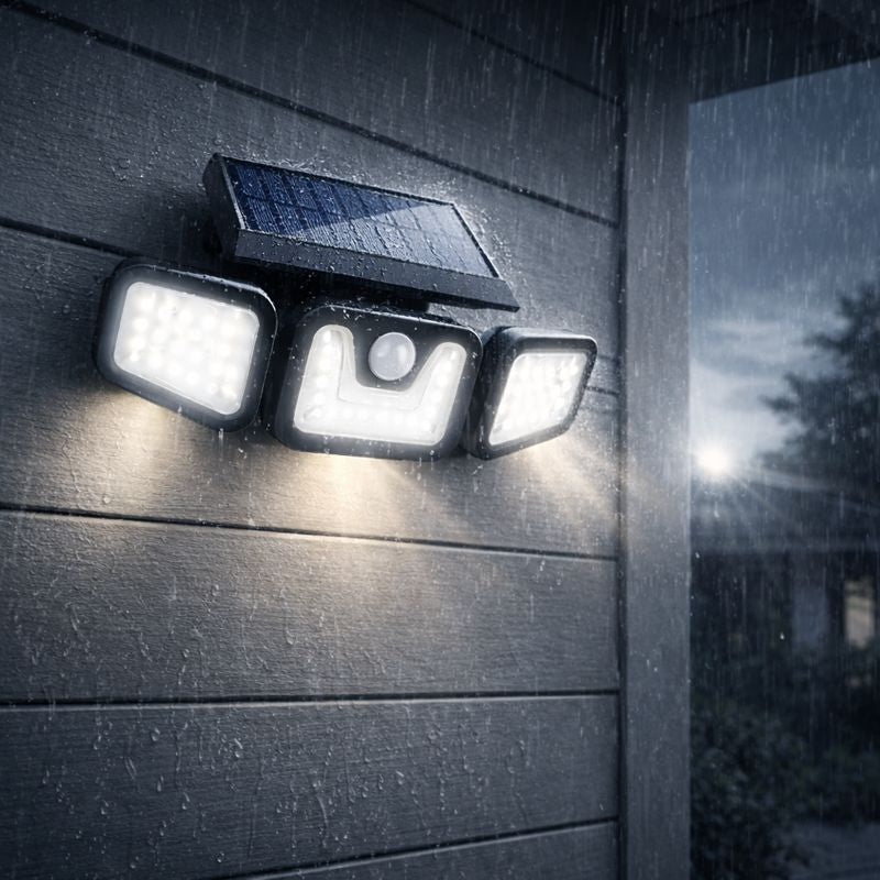 Solar'400 | Lampe de sécurité solaire Extérieur | Détecteur de Mouvement | Autonomie 12h