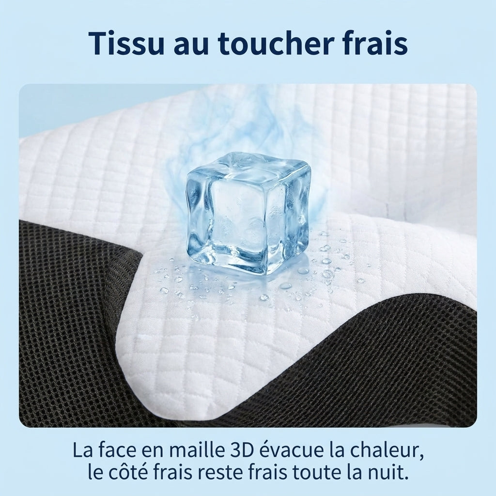 Sleep'Zen | Oreiller cervical réglable ergonomique | Confort & Soulagement du cou