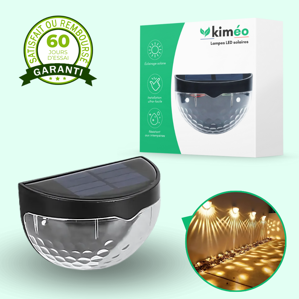 Lampes solaires - Éclairage LED solaire étanche pour tous vos espaces extérieurs