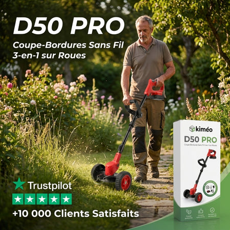 D50 PRO | Débroussailleuse Électrique 3-en-1 sur Roues