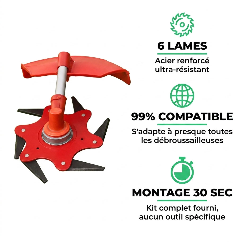 Infographie des caractéristiques de la tête de coupe G60 PRO