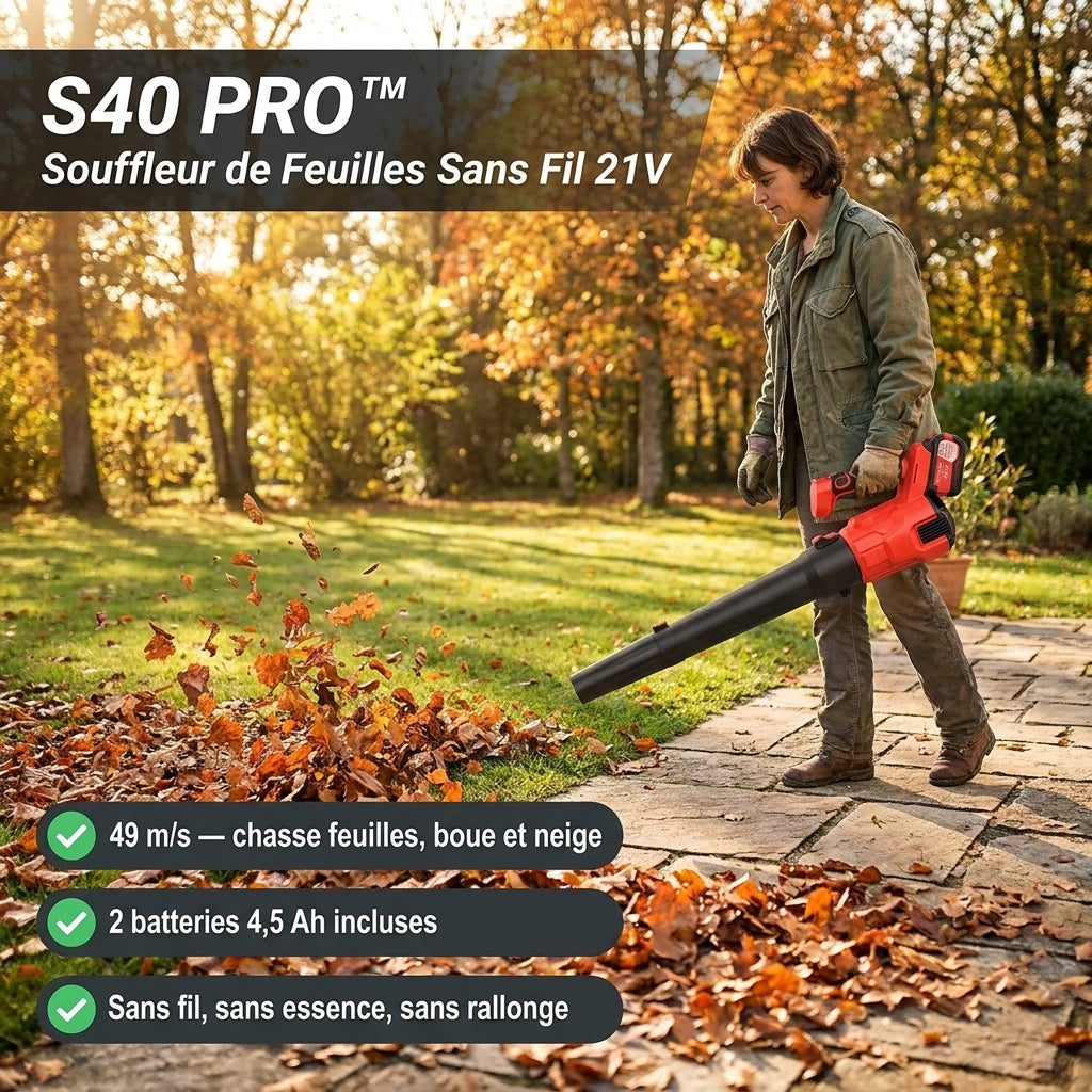 S40 PRO Souffleur Électrique Auto Ultra-Puissant