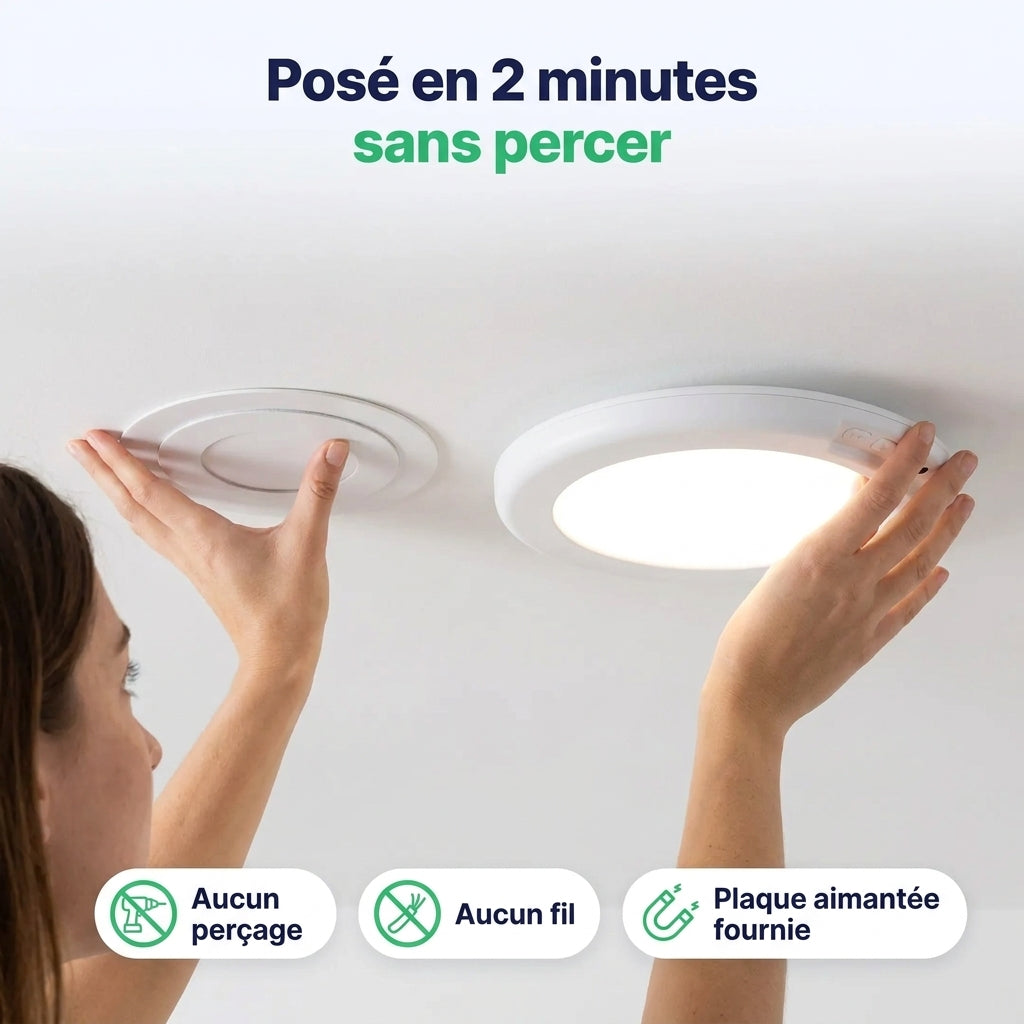 L10 | Plafonnier LED à Détecteur de Mouvement