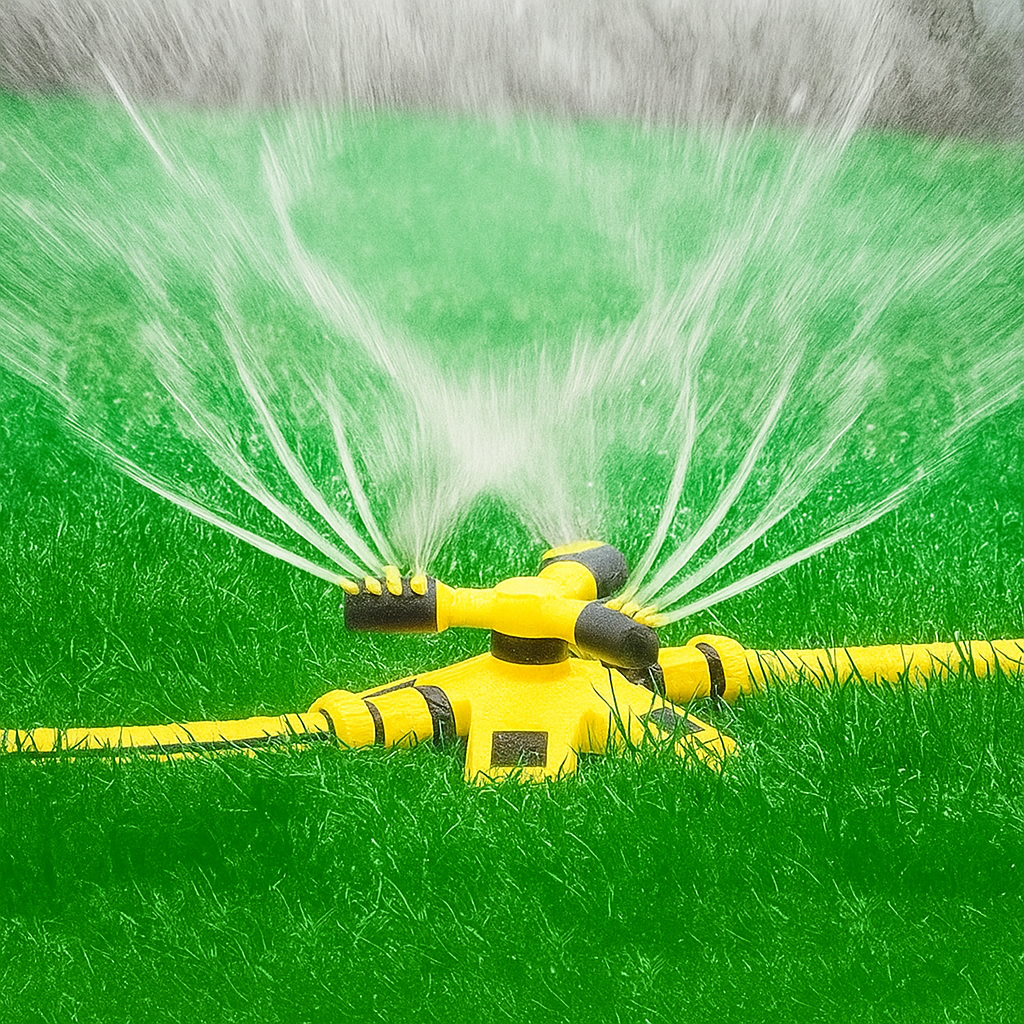 Arroseur De Jardin Rotatif 360° - Arrosage Automatique Pelouse - Branchement Direct Au Robinet - Économie D'eau - Bleu