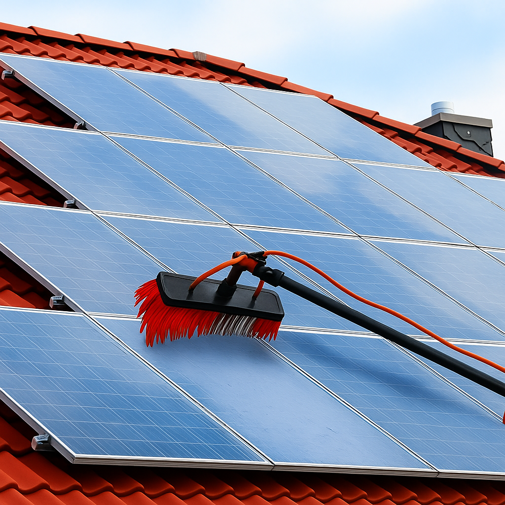 SolarClean PRO Brosse Télescopique Haute Performance pour Panneaux Solaires – Nettoyage Efficace et Pratique