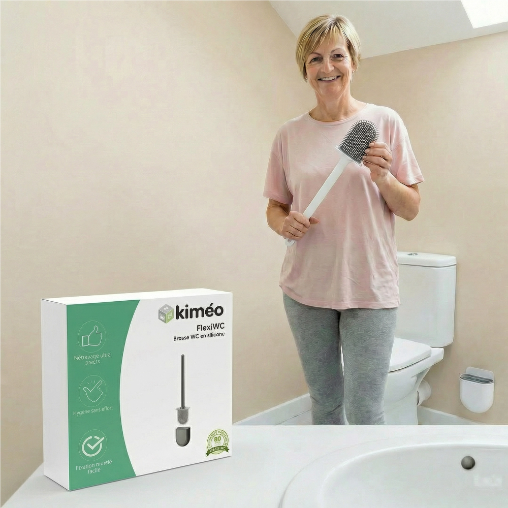 FlexiWC – Brosse WC en silicone souple et efficace