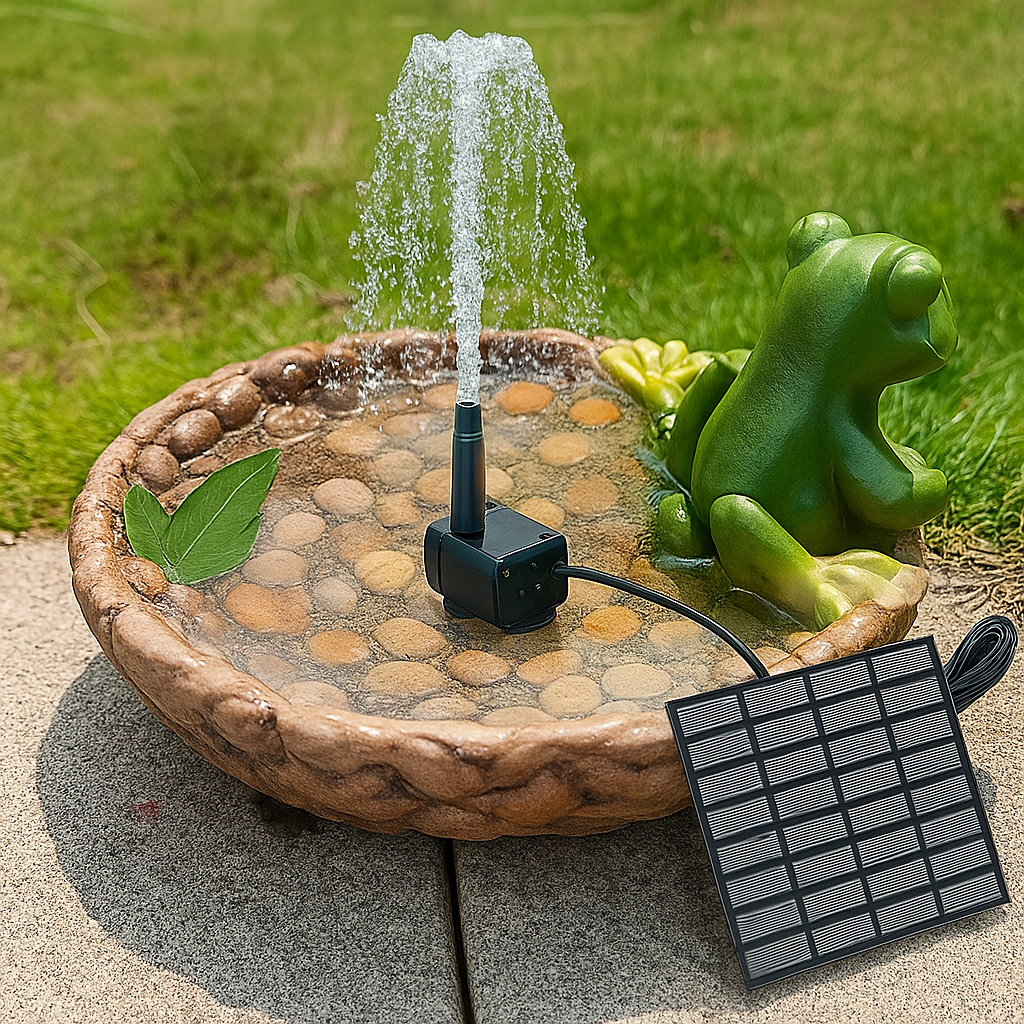 Pompe à Fontaine Solaire Extérieure, Décoration Solaire Avec 6 Busettes Pour Bassin A Oiseaux Etangs Jardin Piscine 98820905 Pompe à Fontaine Solaire Extérieure, Décoration Solaire Avec 6 Busettes Pour Bassin A Oiseaux Etangs Jardin Piscine 98820905