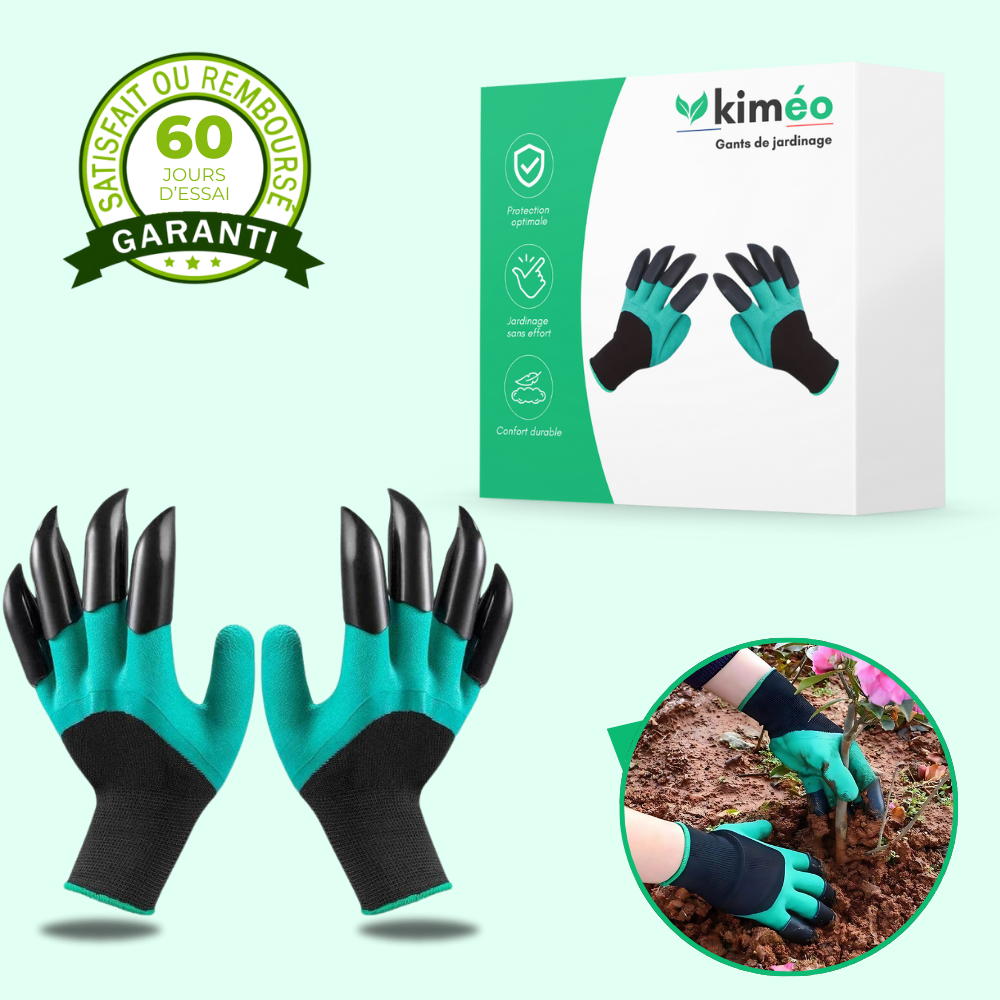 Jardi'Pro - Gants de désherbage 2-en-1