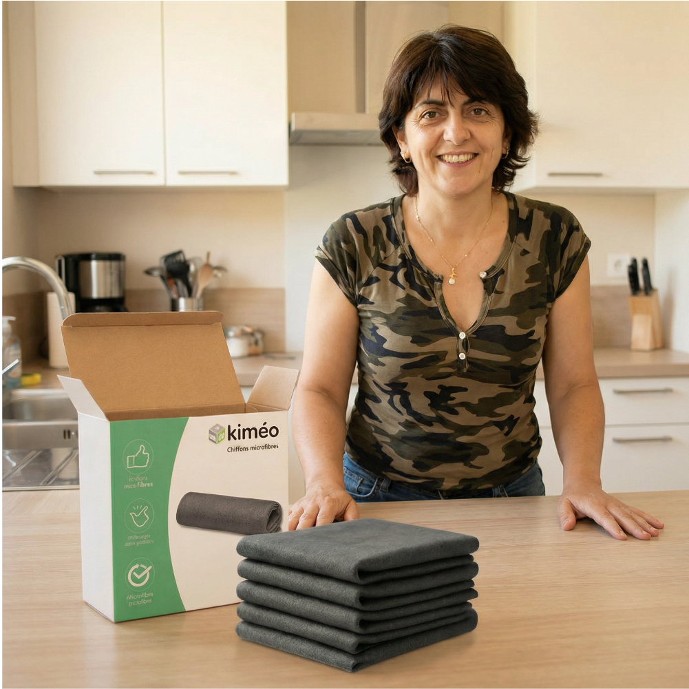 MagicClean | Chiffon microfibre ultra-absorbant | Anti-traces et anti-calcaire