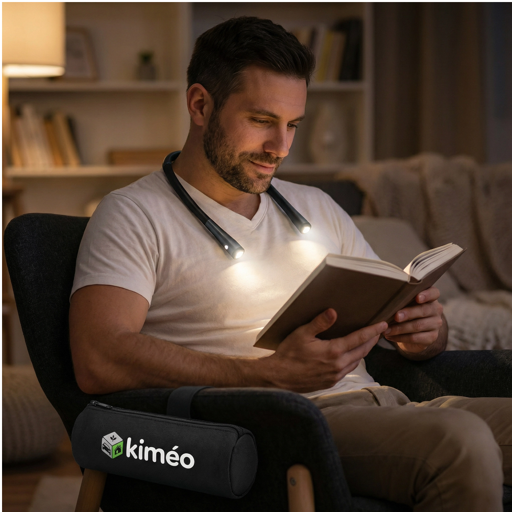 Lectura | Lampe de lecture cou rechargeable LED réglable mains libres