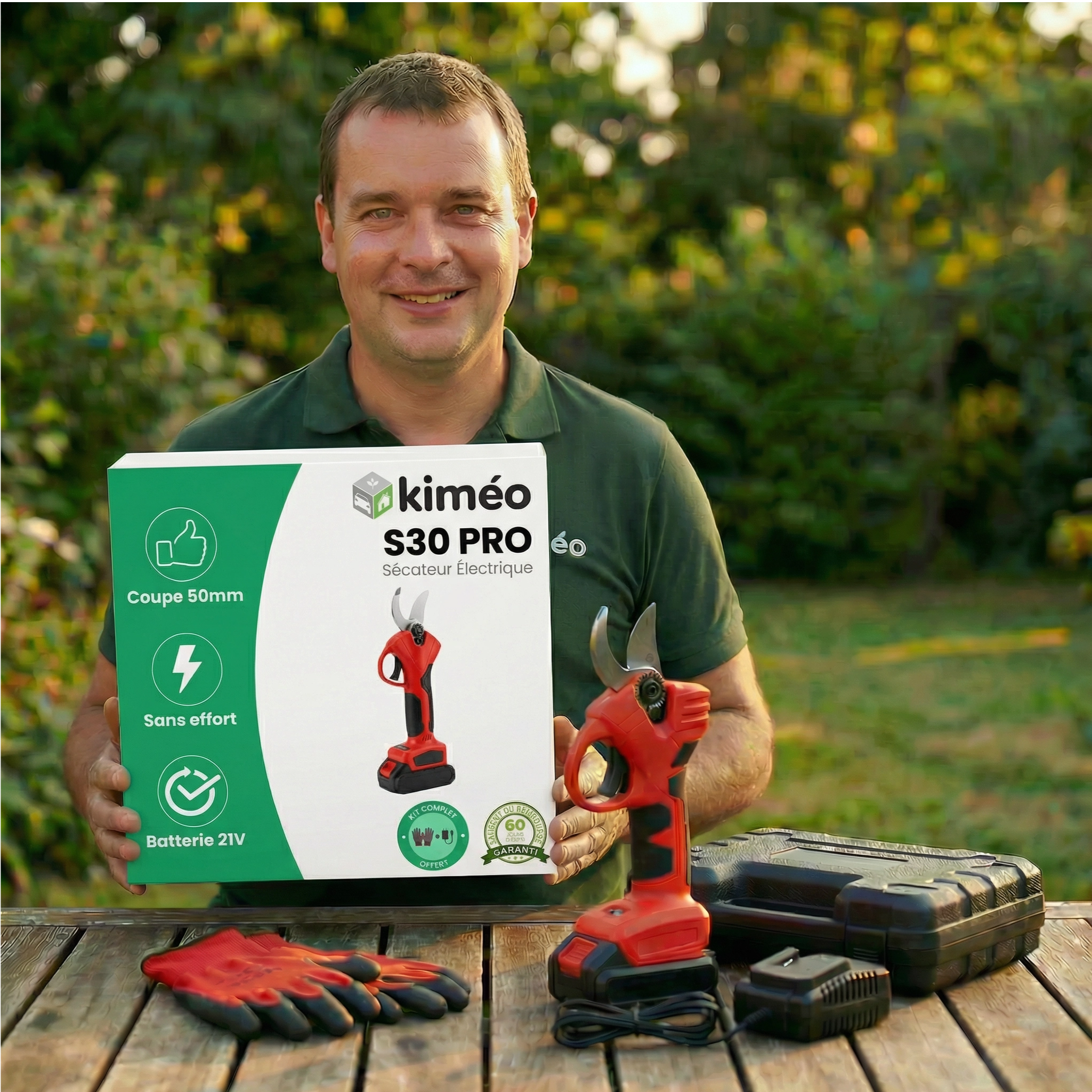 S30 PRO Sécateur Électrique Sans Fil – Coupe Précise et Puissante pour Jardinage