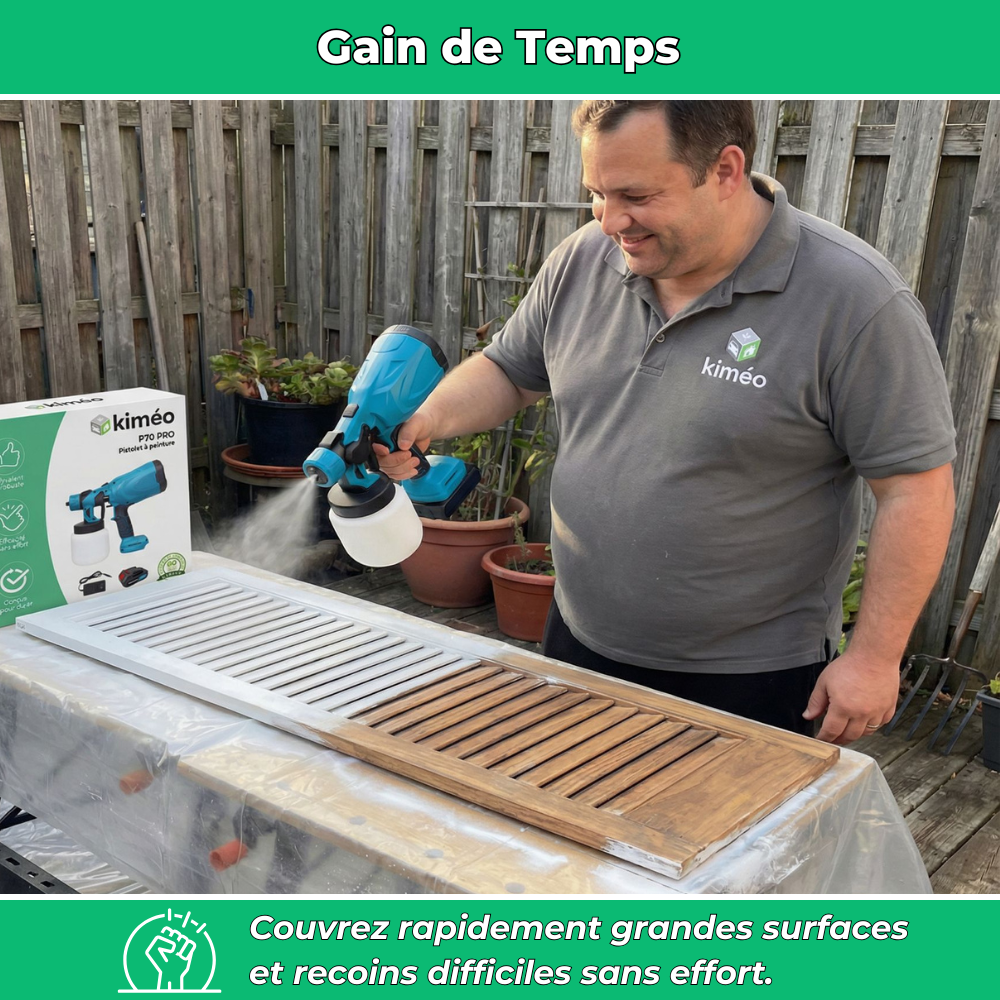 P70 PRO | Pistolet à Peinture Électrique Sans Fil Haute Précision