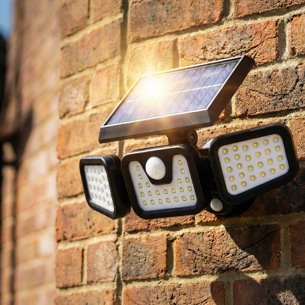 Solar'400 | Lampe de sécurité solaire Extérieur | Détecteur de Mouvement | Autonomie 12h