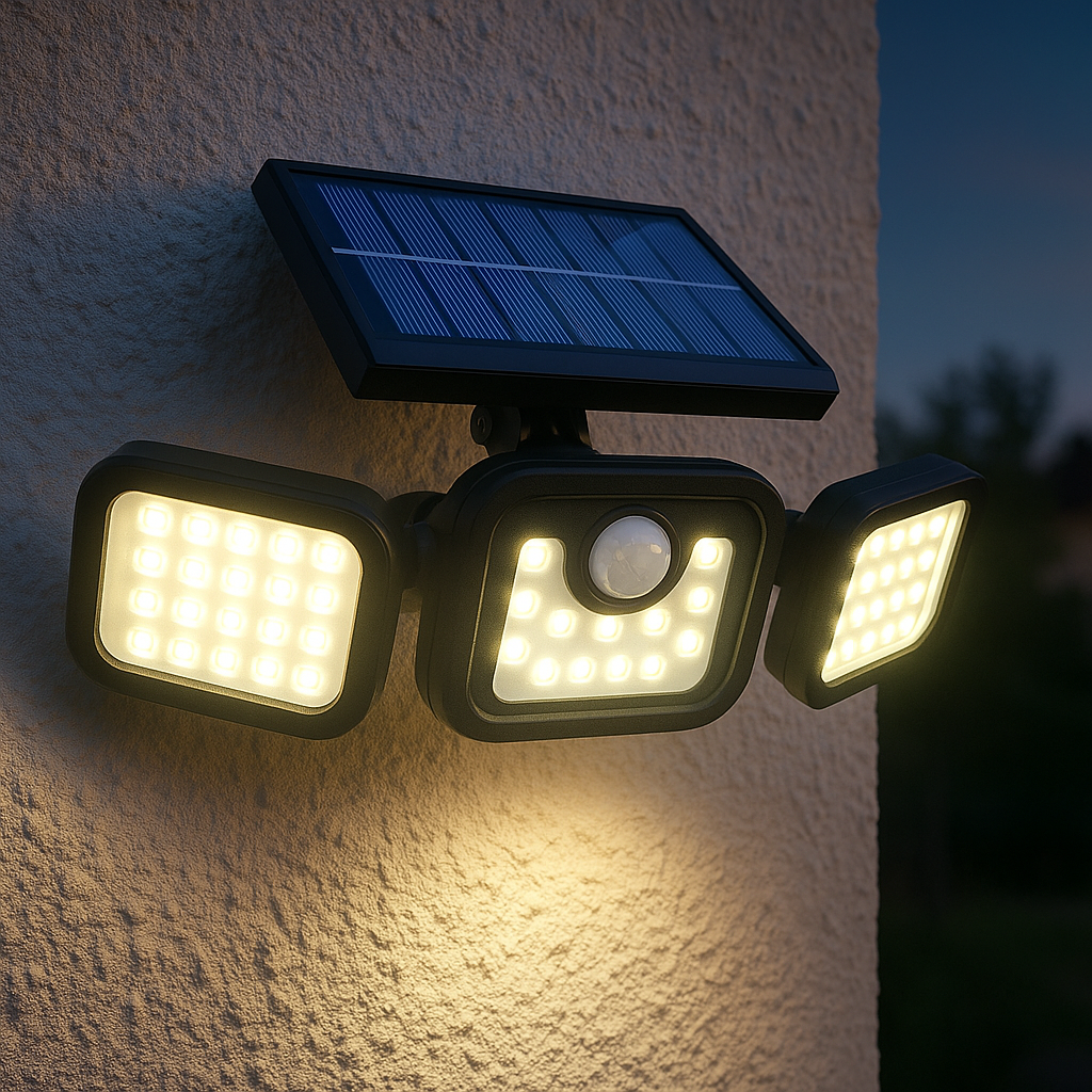 Solar 400 Éclairage Extérieur Solaire Étanche avec Capteur de Mouvement – Éclairage Sécurisé et Écologique