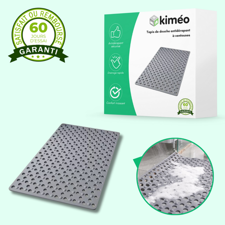 Grip'Plus | Tapis de Douche Antidérapant | Tapis de bain Antidérapant